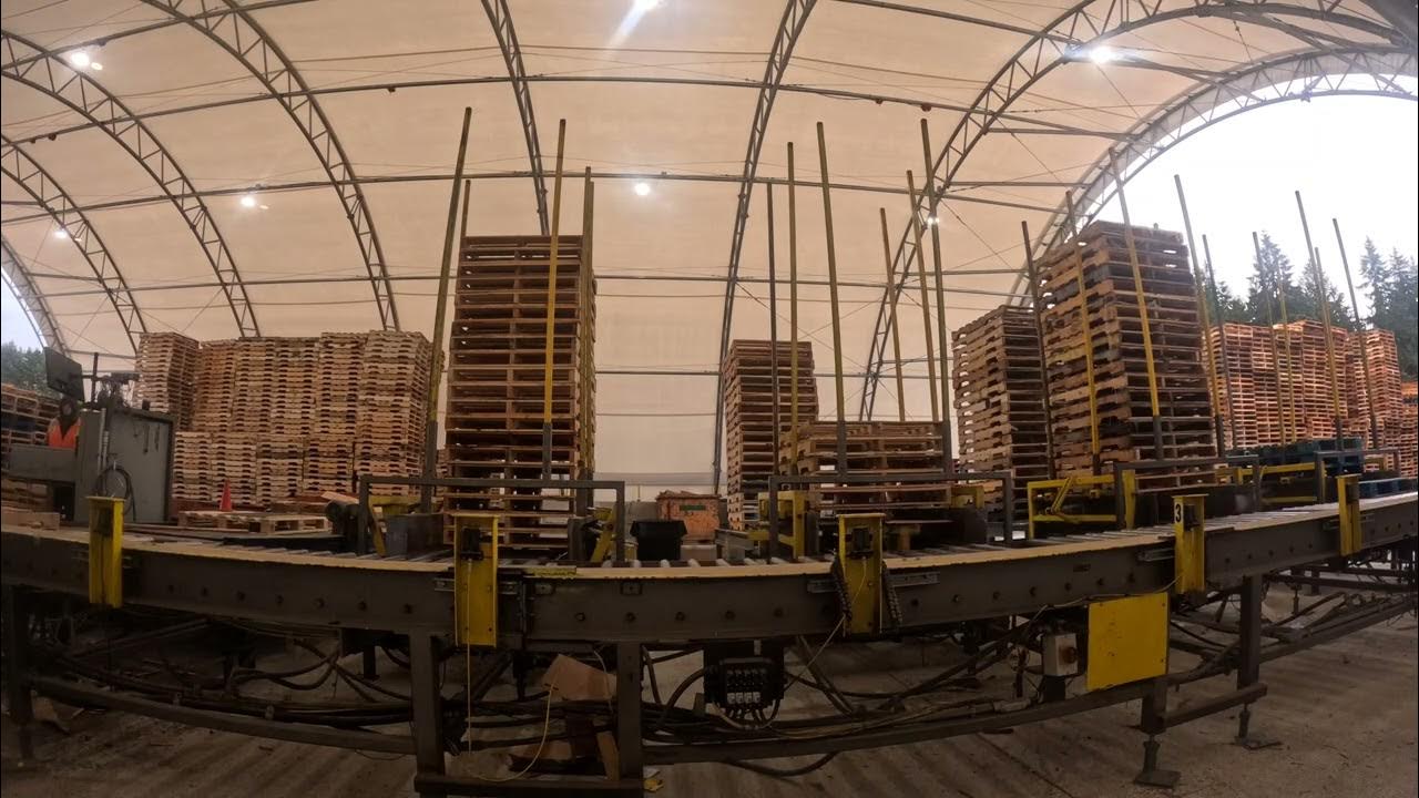 Pallet grading machine Hyper lapse YouTube