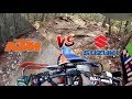 DRZ400 vs KTM 350 EXC-F in Tight Technical Terrain. The ultimate dual sport?