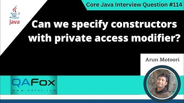 Can we specify constructors with static modifier (Core Java Interview Question #115)