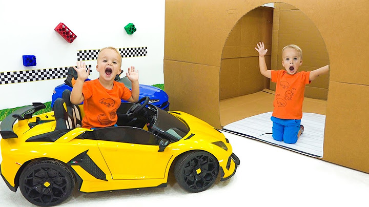 Chris saves toy cars from a box - fire truck, an ambulance and police