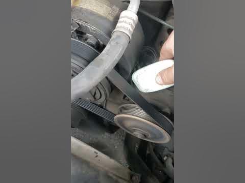 The cheap way to stop that pesky belt squeaking - YouTube