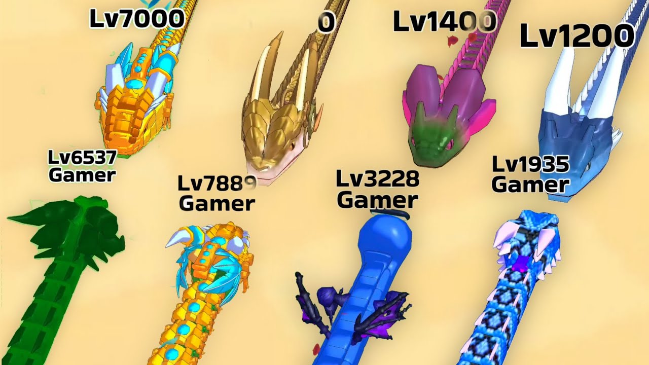 Snake Clash:🔥Boss Vs Boss Snake 🐍Max level Epic Comprehension 100%Win Pro Gameplay #19