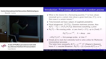 Ivan Dornic: A tale of Pfaffian persistence tails told by a Bonnet-Painlevé VI transcendent