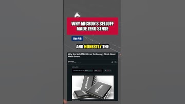 Micron Crashed 10% — But the AI Memory Boom Tells a Different Story #news #stockmarket #ai