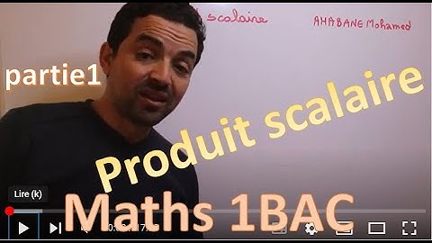 Maths 1bac sc ex et sm produit scalaire الجداء السلمي