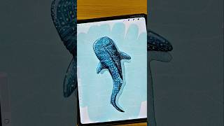 Whale Shark Full Tutorial Available Now! #procreate #shorts #art #watercolor