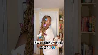 BUTTERFLY RAPUNZEL Inspo Look!! 🦋 ✨ #makeup #blackgirlmakeup #model #butterfly #inspo #grwm #summer