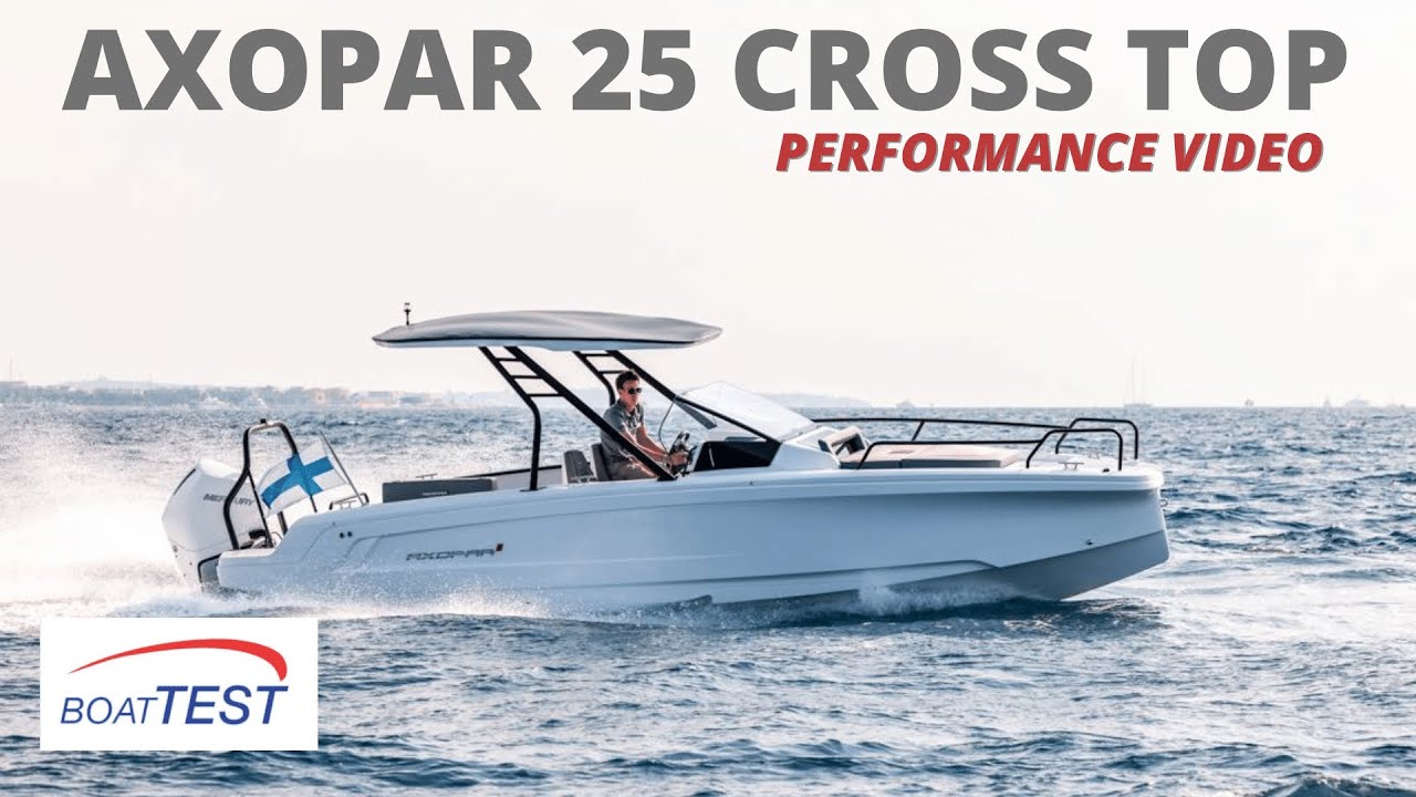 Axopar 25 Cross Top (2023-) Test Video by BoatTEST.com