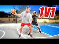 1v1 Basketball Against One Handed D1 Hooper Hooper!