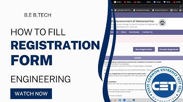 Engineering Form Filling Process 2023 How To fill Registration Form Engineering