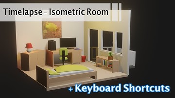 Timelapse (+ Tips) - Isometric Room in Blender 2.8