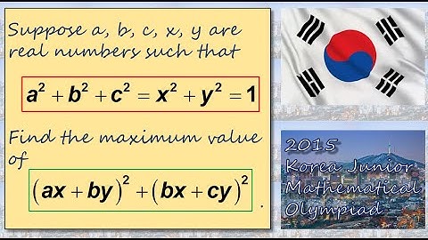Looks like Cauchy, but AM-GM better (2015 Korea Junior Math Olympiad)