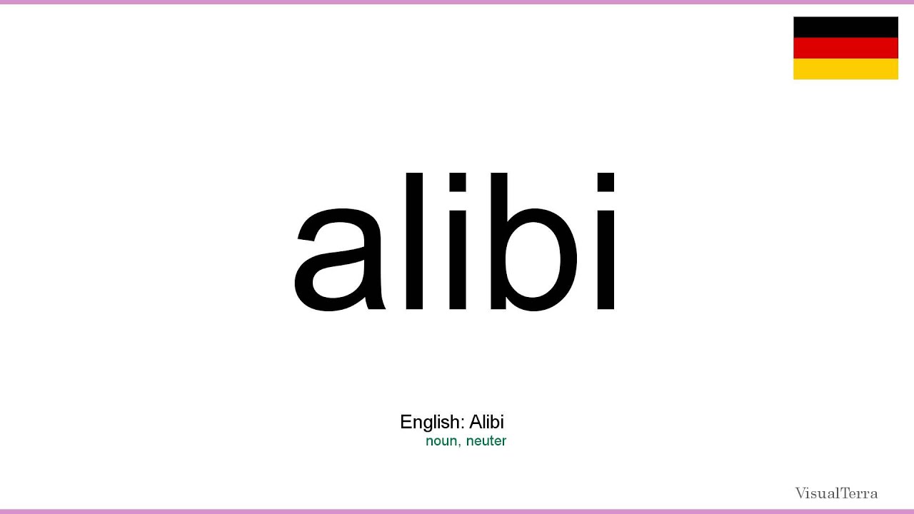 How to pronounce: Alibi (German) How to pronounce: Alibi (German)
