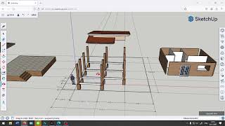 การออกแบบเชิงโครงสร้าง SketchUp (บ้าน Step1)