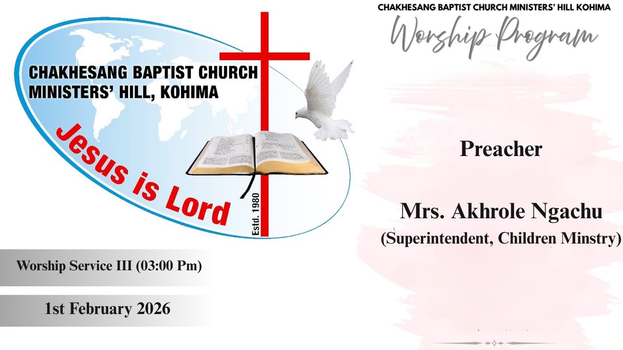 Sunday Worship Service III  | 1st February 2026 | 3:00 PM