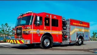 SFEV  Indian River County Fire Rescue's new Sutphen custom pumper  ENGINE 1 (HS7312)  walk around