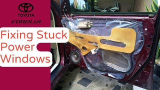 DIY: Fix A Stuck Car Window Permanently | Toyota Corolla 121