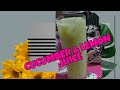 Detox cucumber  lemon juice natural ana panganiban