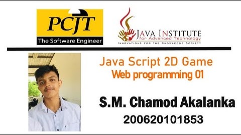 Java Script 2D Game development With Microsoft visual studio code