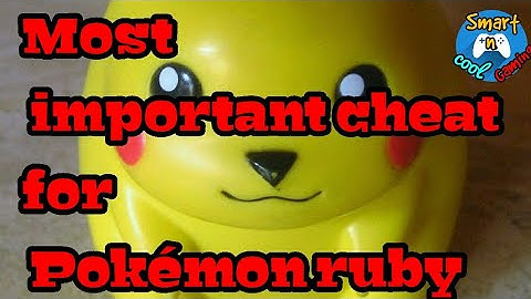 Video on important cheat codes of pokemon ruby