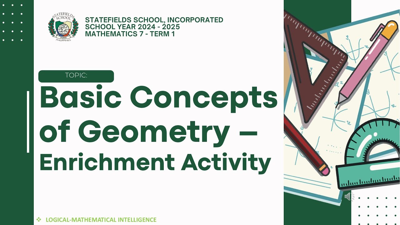 Basic Terminologies on Geometry - Enrichment Activity - YouTube