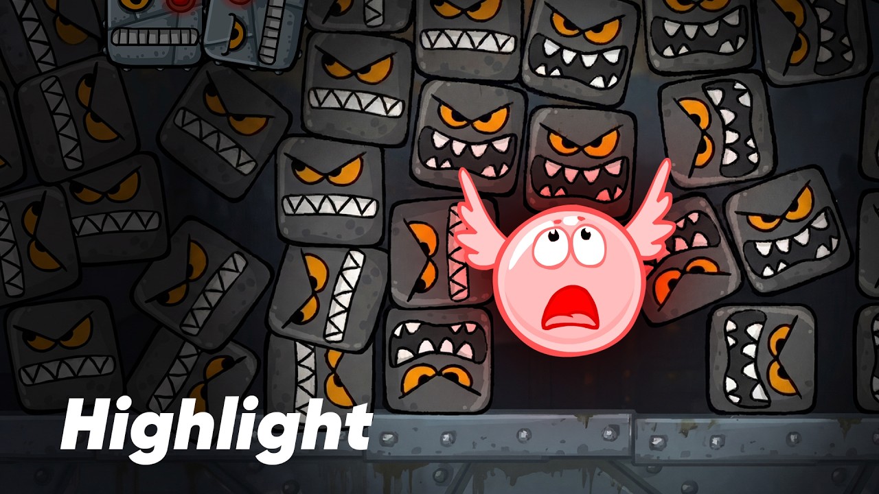 Red Ball 4 Highlight Moment in Stage 3 Vs 100 Bomb Boxes