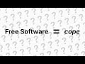 Is Free Software a cope?