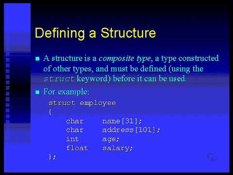C Programming   Mark Virtue   Chapter 11 #01