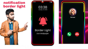 How to Enable Led notification light Around notch are camera For Any Android mobile #lighting app