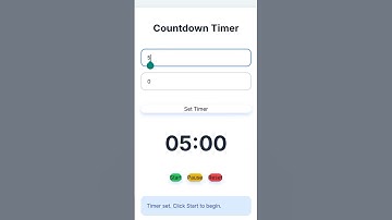 Build Your Own Countdown Timer App with HTML, CSS  #htmlcssjs #coding #frontendcourse #c0dewiyhnoor