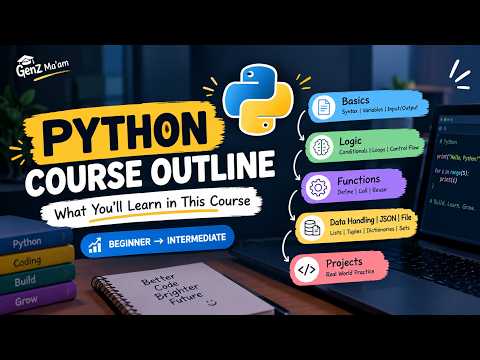 Python Course 2026 | Python Course Outline | What You'll Learn in This Course | GenZ Ma'am