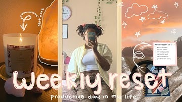 WEEKLY RESET ROUTINE 🌿 plan with me, building healthy habits, setting goals & tips for motivation