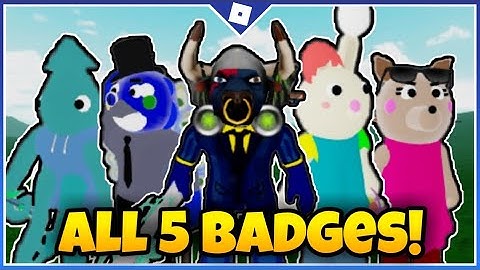 How to get All 5 Badges + Morph/Skins in Piggy RP And Custom Skins | Roblox