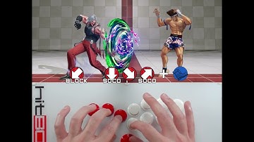 SOCD Instant QCF from Crouch Block #HitBox #HowToHitBox #KOF #KOFXV #Leverless #SOCD