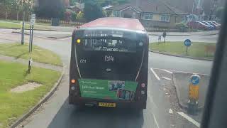Here is 681 on the number 194 in Bracknell with the 194 livery 