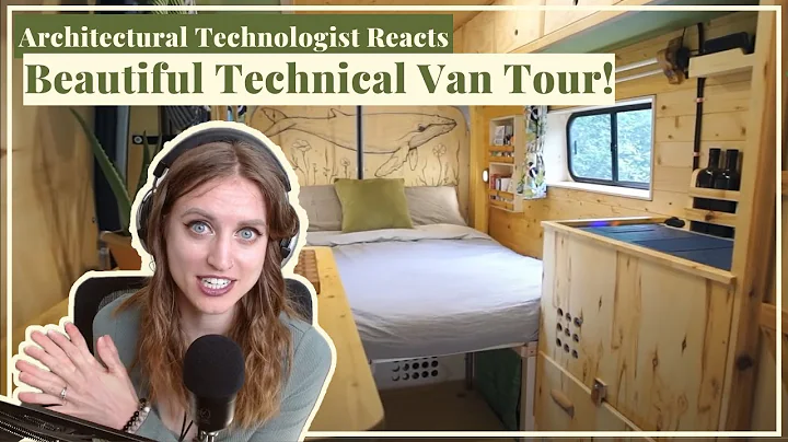The BEST Van Bed Design I've Seen | VAN TOUR REACT...