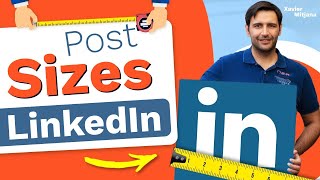 Recommended IMAGES, VIDEO and DOCUMENT SIZES for LinkedIn posts 💡