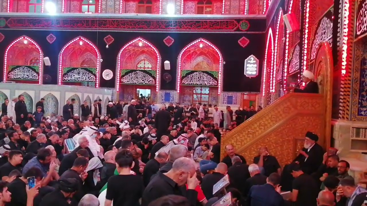مجلس عزاء بحظور سماحة السيد مرتضى القزويني بصوت سماحة الشيخ حسن الخويلدي
