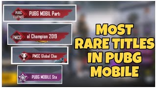 5 RARE TITLES IN PUBG MOBILE🔥 | PUBG MOBILE | CUTE PANDA screenshot 2