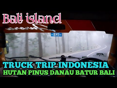 Truck trip on the bali  island of indonesia truk  canter  