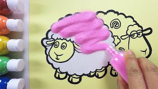 Cute Lamb coloring & drawing ㅣ 귀여운 양 그리기 색칠하기