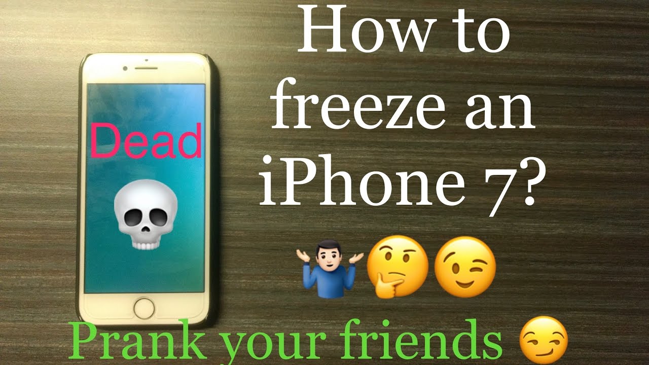 How to Freeze an iPhone !!! 