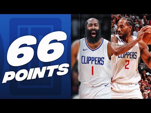 Kawhi Leonard & James Harden GO CRAZY In Crunch Time - 66 PTS COMBINED | February 5, 2024