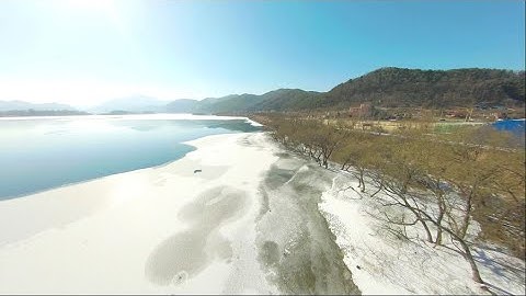 Winter Lake FPV Flight (의암호) - Gopro Hero 6 - GyroFlow 0.3.0 beta
