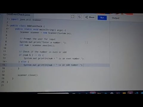 Simple java program to check Odd or even | Beginners tutorial