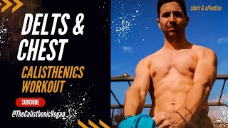 DELTS & CHEST With Calisthenics | Delts & chest calisthenics workout