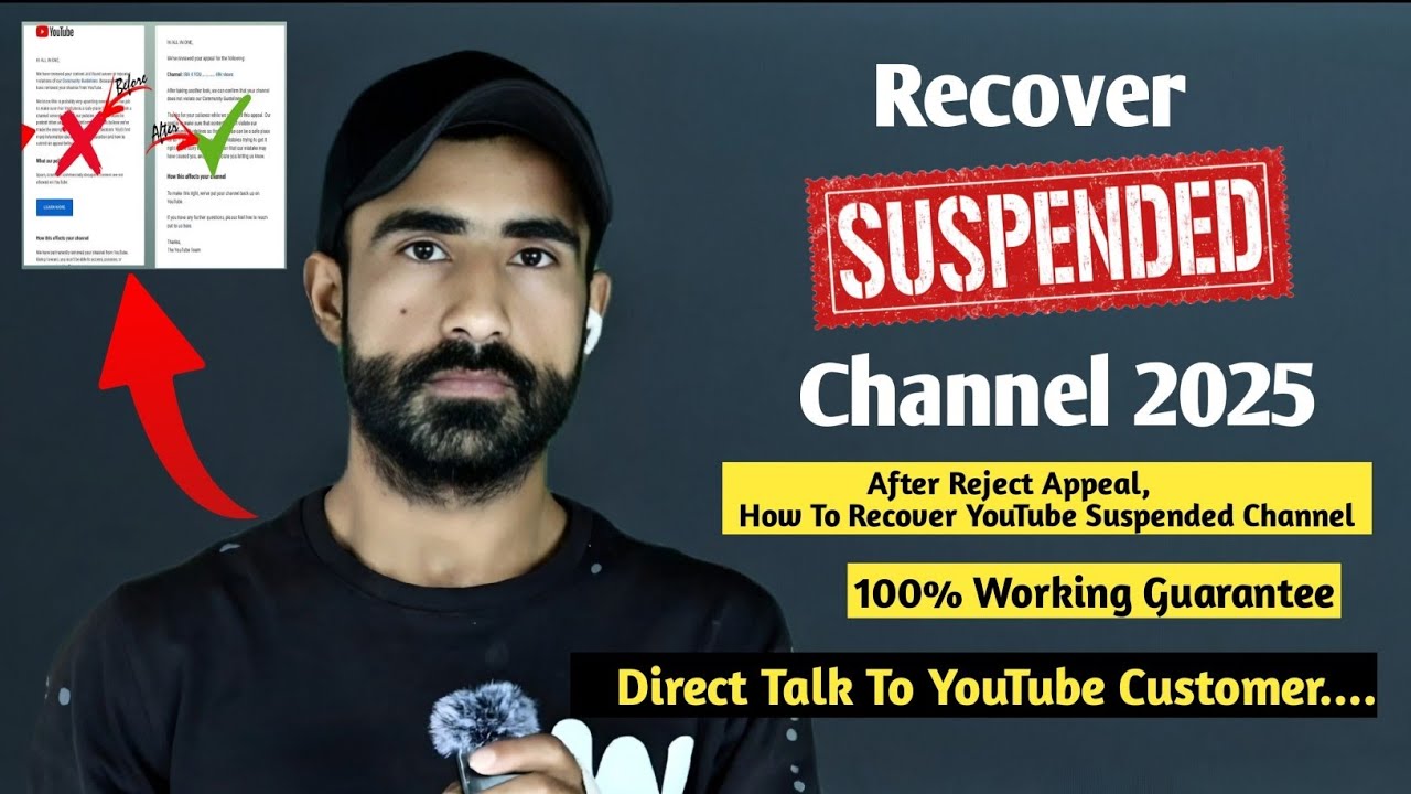 How To Recover Suspended Youtube Channel 2025 | Recover Terminated ...
