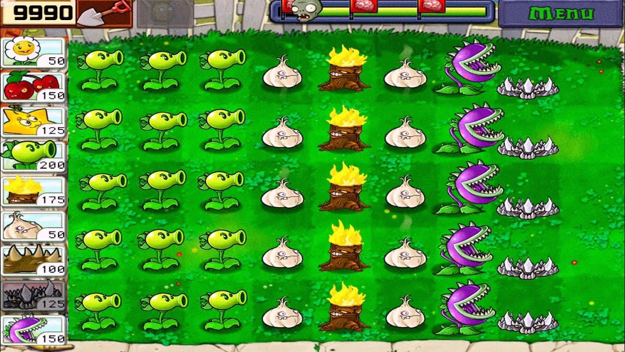 Plants vs Zombies • Adventure Day Level [ 6/7 ] • Full Walkthrough HD [ 1080p ] [ 60 fps ]