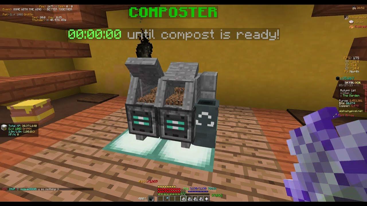 Hypixel Skyblock Composter Upgrades PART 6/7 YouTube