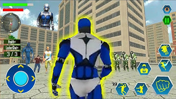 ► Robot Speedstar Superhero - Police Robot Speed hero Police Cop robot games 3D